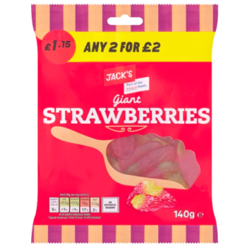 Jack's Giant Strawberries 140g