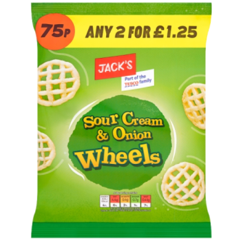 Jack's Sour Cream & Onion Wheels 55g