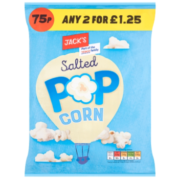 Jack's Salted Pop Corn 50g