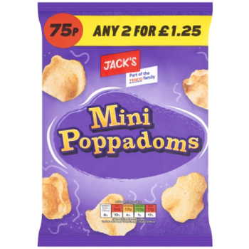 Jack's Mini Poppadoms 30g