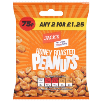 Jack's Honey Roasted Peanuts 55g