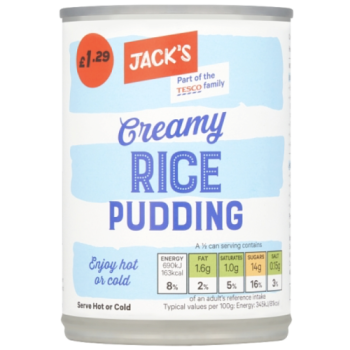 Jack's Creamy Rice Pudding 400g