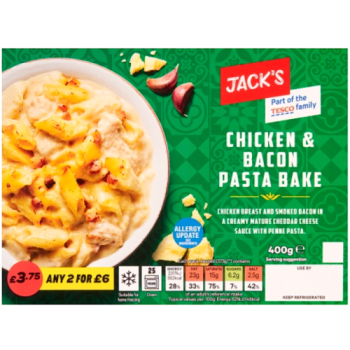 Jack's Chicken & Bacon Pasta Bake 400g