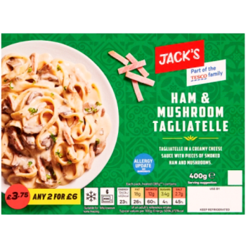 Jack's Ham & Mushroom Tagliatelle 400g