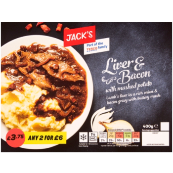 Jack's Liver & Bacon with Mashed Potato 400g