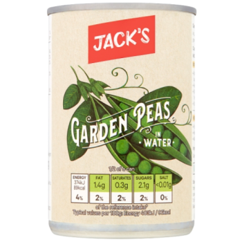 Jack's Garden Peas in Water 300g