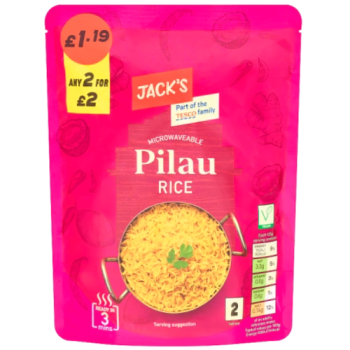 Jack's Microwaveable Pilau Rice 250g
