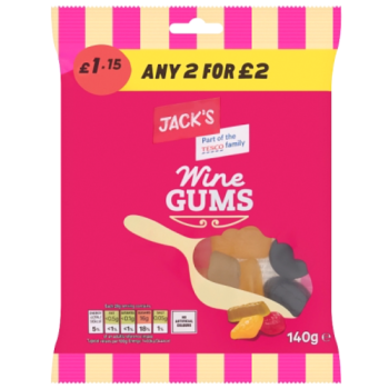 Jack's Wine Gums 140g