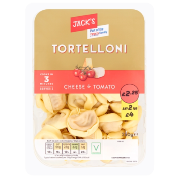 Jack's Tortelloni Cheese & Tomato 250g