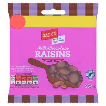 Jack's Milk Chocolate Raisins 95g