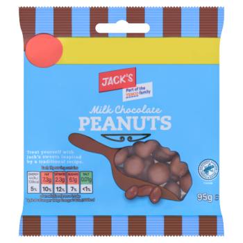 Jack's Milk Chocolate Peanuts 95g