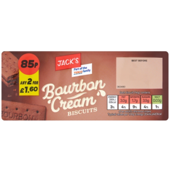 Jack's Bourbon Cream Biscuits 150g