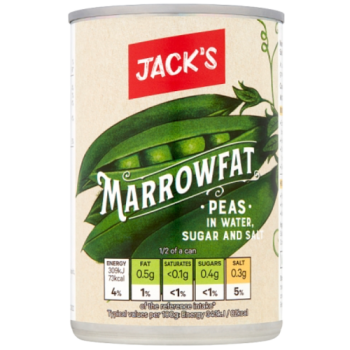 Jack's Marrowfat Peas in Water, Sugar and Salt 300g