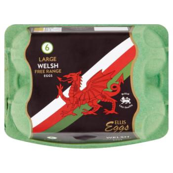 Ellis Eggs 6 Large Welsh Free Range Eggs