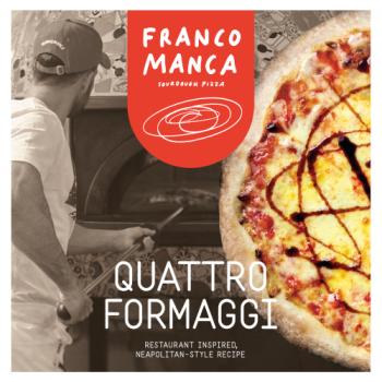 Franco Manca Quattro Formaggi Sourdough Pizza 474g
