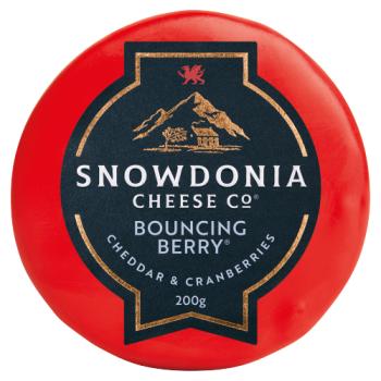 Snowdonia Cheese Company Bouncing Berry Mature Cheddar with Cranberries 200g