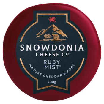 Snowdonia Cheese Company Ruby Mist Mature Cheddar with Port & Brandy 200g