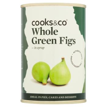 Cooks & Co Whole Green Figs in Syrup 410g