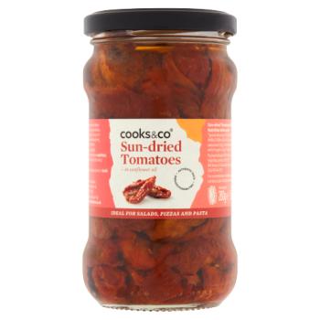 Cooks & Co Sun-Dried Tomatoes in Sunflower Oil 280g