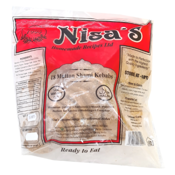 Nisa's Mutton Shami Kebabs Halal 18s 
