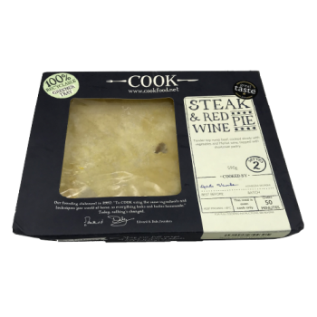 Cook Steak & Red Wine Pie Serves 2
