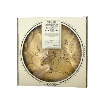 Cook Steak, Mushroom & Merlot Pie Serves 6