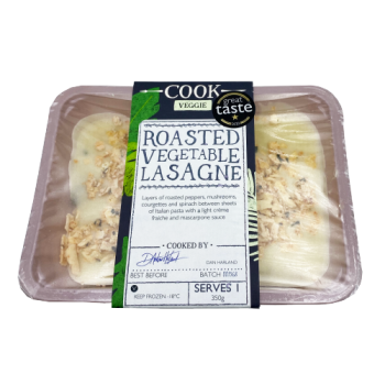 Cook Veggie Roasted Vegetable Lasagne Serves 1 350g 