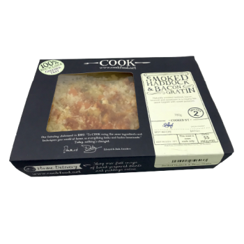Cook Smoked Haddock & Bacon Gratin Serves 2 780g