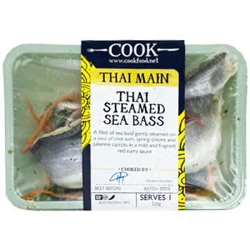 Cook Thai Steamed Sea Bass Serves 1 220g 