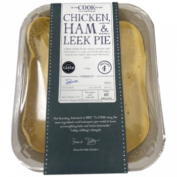 Cook Chicken, Ham & Leek Pie Serves 4 1100g 