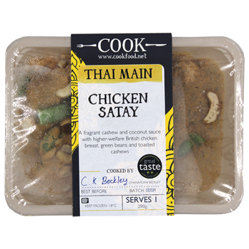 Cook Chicken Satay Serves 1 290g 