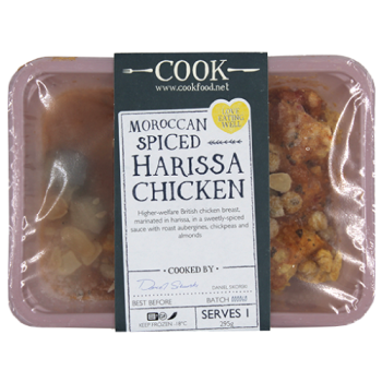 Cook Moroccan Spiced Harissa Chicken Serves 1 295g 