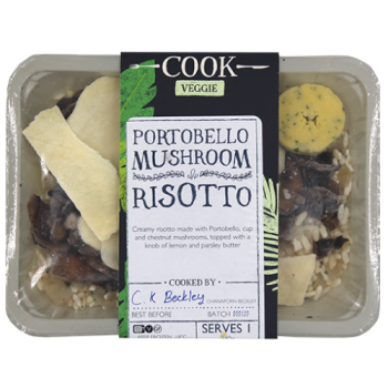 Cook Portobello Mushroom Risotto Veggie Serves 1 340g 