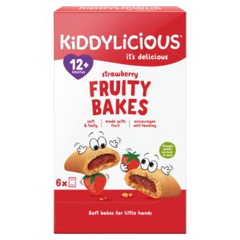 Kiddylicious Strawberry Fruity Bakes 12+ Months 6 x 22g (132g)