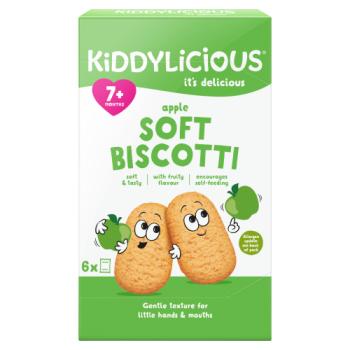 Kiddylicious Apple Soft Biscotti 7+ Months 6 x 20g (120g)