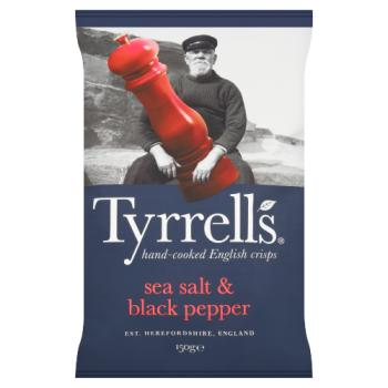 Tyrrells Sea Salt & Black Pepper 150g