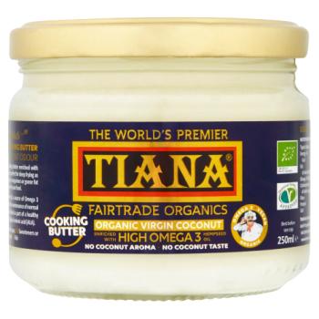 Tiana Fairtrade Organics Virgin Coconut Cooking Butter 250ml