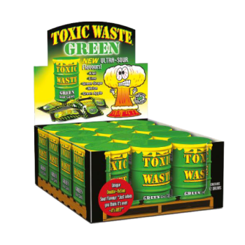 Toxic Waste Green Sour Candy 42g