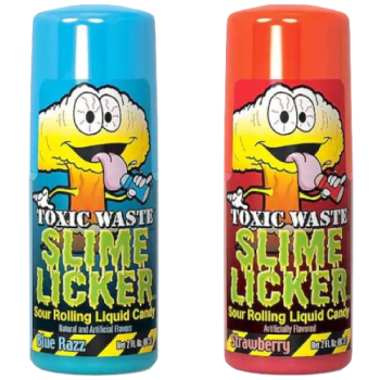 Toxic Waste Slime Licker Sour Rolling Liquid Candy Each (Flavour May Vary) 