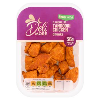 Delimore Flamegrilled Tandoori Chicken Chunks 160g