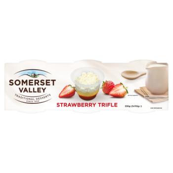 Somerset Valley Strawberry Trifle 3 x 110g (330g)
