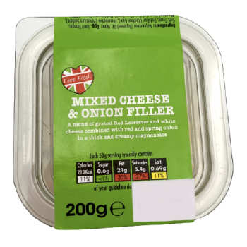 Love Fresh Mixed Cheese & Onion Filler 200g