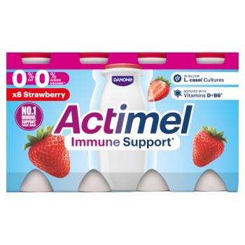 Actimel 0% Fat Strawberry 8 x 100g (800g)