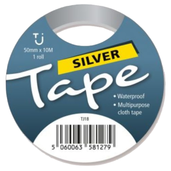 Tj Silver Tape 50mm x 10m 