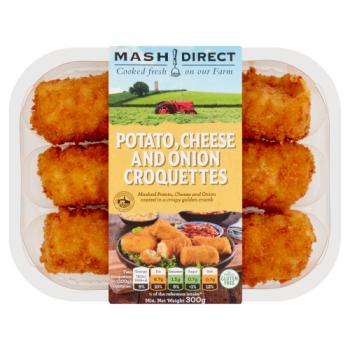 Mash Direct Potato, Cheese and Onion Croquettes 300g
