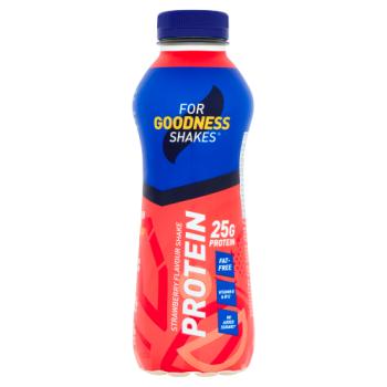 For Goodness Shakes Strawberry Flavour Protein Shake 475ml