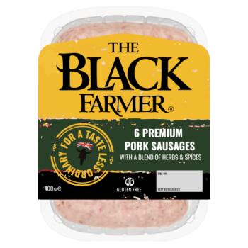 The Black Farmer 6 Premium Pork Sausages 400g