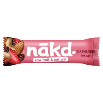 Nakd Strawberry Sundae Raw Wholefood Ba