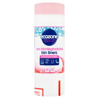 Ecozone 20 Oxo-Biodegradable Bin Liners Bags 30 Litres