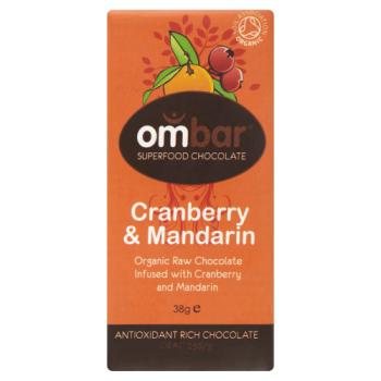 Ombar Cranberry & Mandarin Antioxidant Rich Chocolate 38g